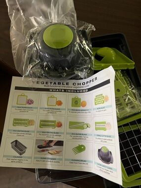 Vegetable Chopper Multi-Functional Kitchen Cutter - Green